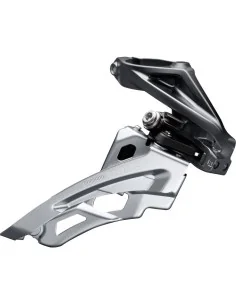 Voorderailleur 3 x 10-speed Shimano Deore FC-M6000 side swing - hoge klem 40-42T - Zwart/Zilver