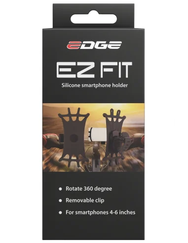 Telefoonhouder Edge EZ Fit - 360° - Siliconen - zwart