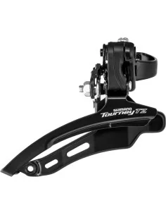 Voorderailleur 6/7-speed Shimano Tourney TZ FD-TZ510 - down swing - lage klem ø31,8 mm - 48T - Zwart/Zilver