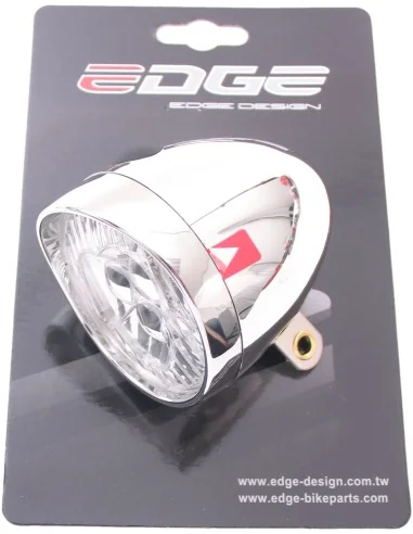 Koplamp Edge Retro 3 led aan/uit - incl. batterijen - chroom