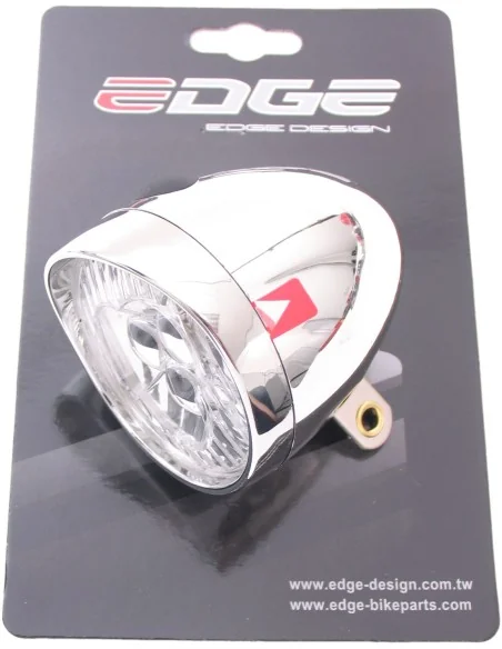Koplamp Edge Retro 3 led aan/uit - incl. batterijen - chroom