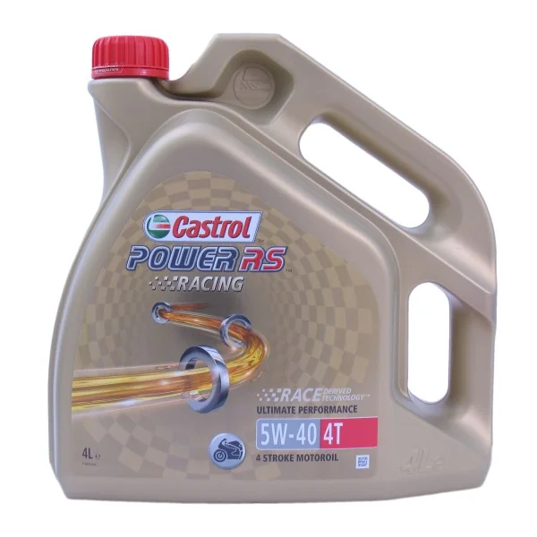 Olie Castrol Power RS Racing 4T 5W-40 - fles à 4 liter