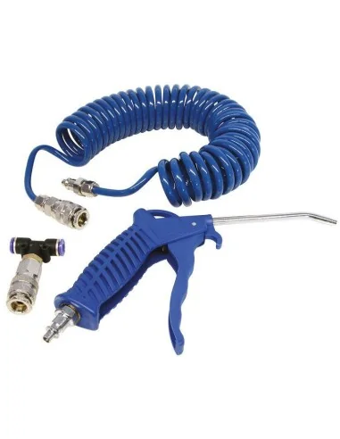 Blaaspistool met spiraalslang Carpoint - 5 meter