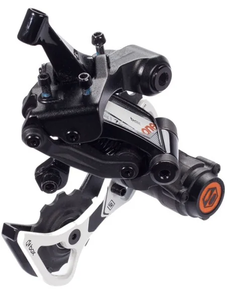 Achterderailleur "down-hill" 7-speed Box Components One met korte kooi - zwart