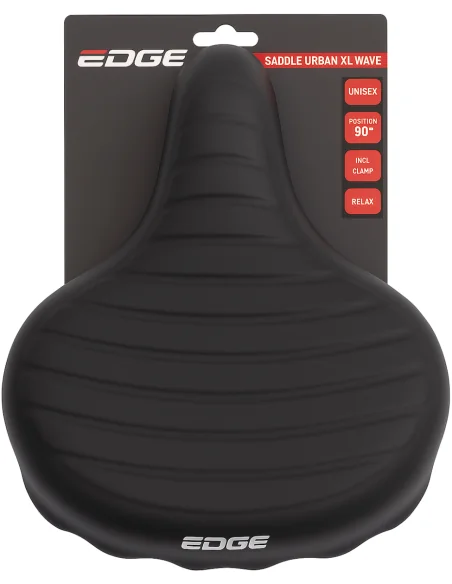 Fietszadel Edge Urban XL Wave - zwart