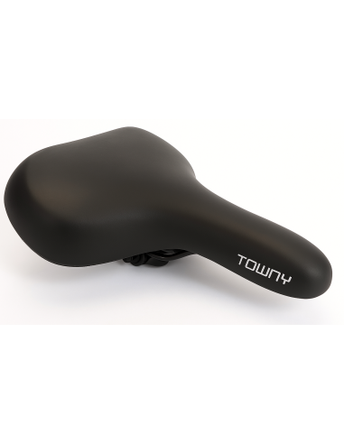 Fietszadel Edge Towny met memory foam - zwart