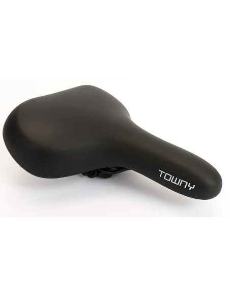 Fietszadel Edge Towny met memory foam - zwart