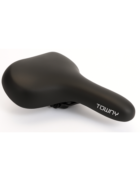 Fietszadel Edge Towny met memory foam - zwart