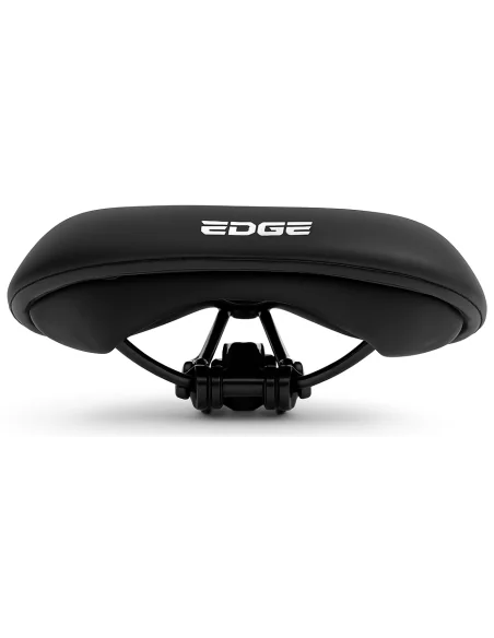 Fietszadel Edge Towny met memory foam - zwart