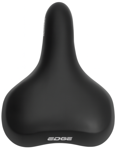 Fietszadel Edge Towny met memory foam - zwart