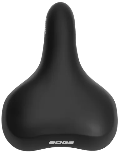 Fietszadel Edge Towny met memory foam - zwart