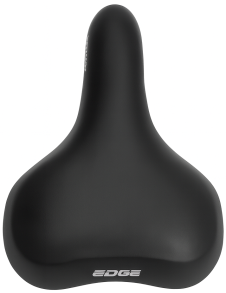 Fietszadel Edge Towny met memory foam - zwart