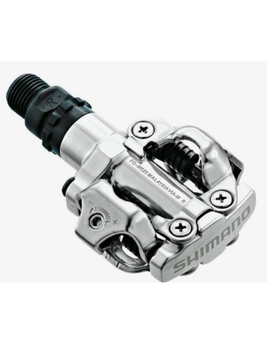 Pedaalset Shimano SPD M520 met plaatjes SM-SH51 - zilver
