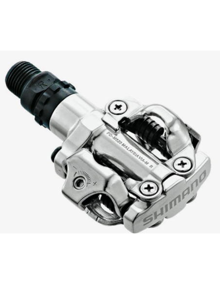 Pedaalset Shimano SPD M520 met plaatjes SM-SH51 - zilver