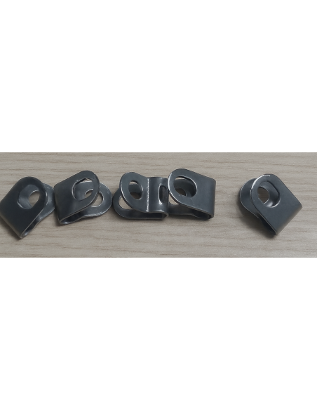 RVS bevestigingsclip voor Eurofender spatbordstang - 5 stuks