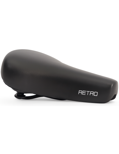 Fietszadel Edge City Retro - zwart (op kaart)