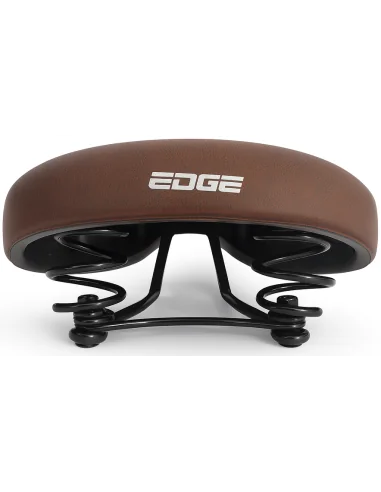 Fietszadel Edge City Retro - donkerbruin (op kaart)