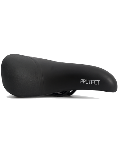 Fietszadel Edge City Protect met hoekbescherming - zwart