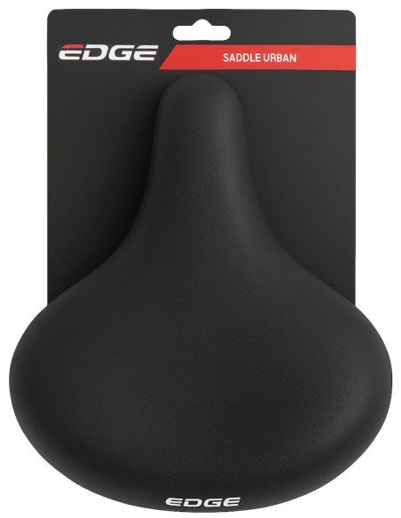 Fietszadel Edge Urban - zwart