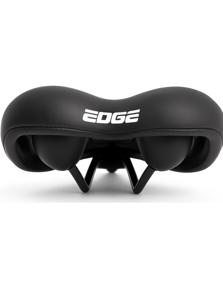 Fietszadel Edge City Rental - zwart (werkplaatsverpakking)