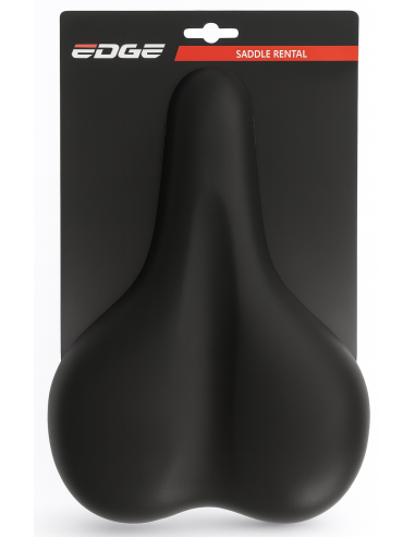 Fietszadel Edge City Rental - zwart (op kaart)