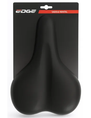 Fietszadel Edge City Rental - zwart (op kaart)