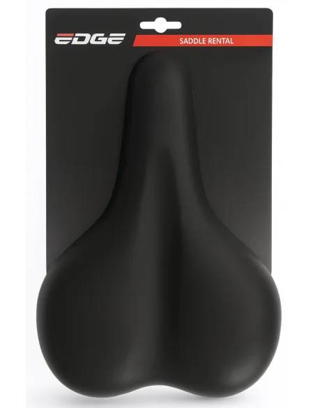 Fietszadel Edge City Rental - zwart (op kaart)