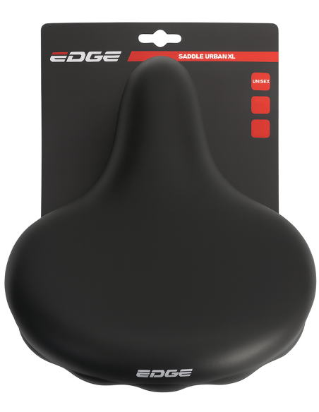 Fietszadel Edge Urban XL - zwart (op kaart)
