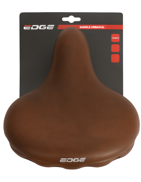 Fietszadel Edge Urban XL - mat donkerbruin