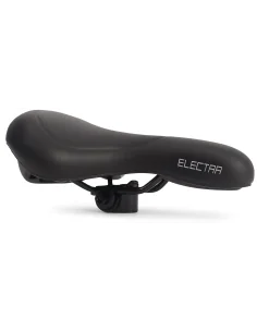 Fietszadel E-bike Edge Electra met handgreep en opbergruimte voor de Apple Air Tag - zwart