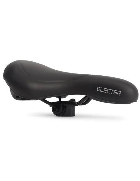 Fietszadel E-bike Edge Electra met handgreep en opbergruimte voor de Apple Air Tag - zwart