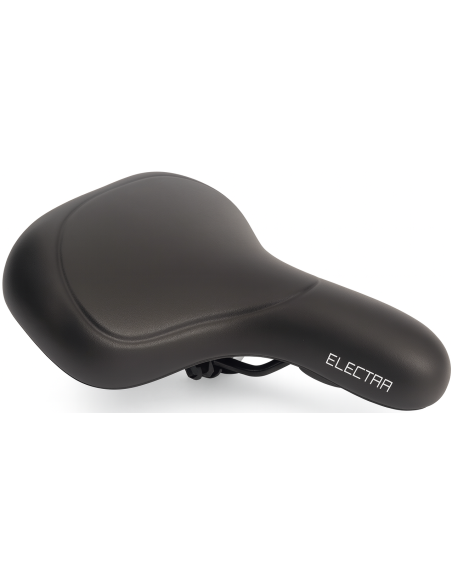 Fietszadel E-bike Edge Electra met handgreep en opbergruimte voor de Apple Air Tag - zwart