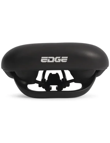 Fietszadel E-bike Edge Electra met handgreep en opbergruimte voor de Apple Air Tag - zwart