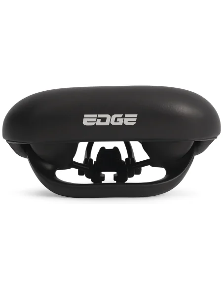 Fietszadel E-bike Edge Electra met handgreep en opbergruimte voor de Apple Air Tag - zwart