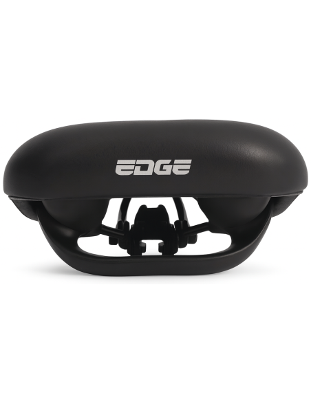 Fietszadel E-bike Edge Electra met handgreep en opbergruimte voor de Apple Air Tag - zwart