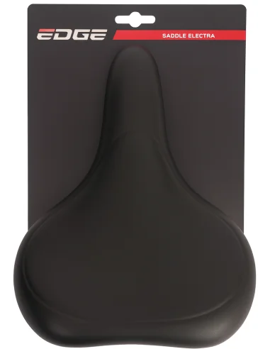 Fietszadel E-bike Edge Electra met handgreep en opbergruimte voor de Apple Air Tag - zwart