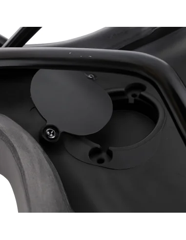 Fietszadel E-bike Edge Electra met handgreep en opbergruimte voor de Apple Air Tag - zwart