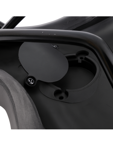 Fietszadel E-bike Edge Electra met handgreep en opbergruimte voor de Apple Air Tag - zwart