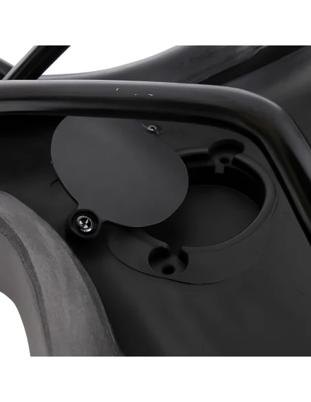 Fietszadel E-bike Edge Electra met handgreep en opbergruimte voor de Apple Air Tag - zwart