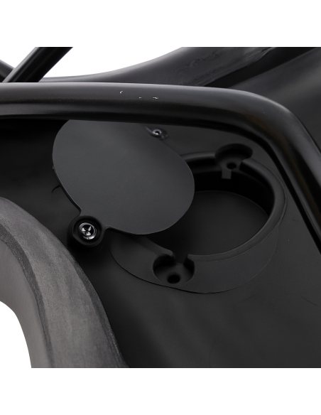 Fietszadel E-bike Edge Electra met handgreep en opbergruimte voor de Apple Air Tag - zwart