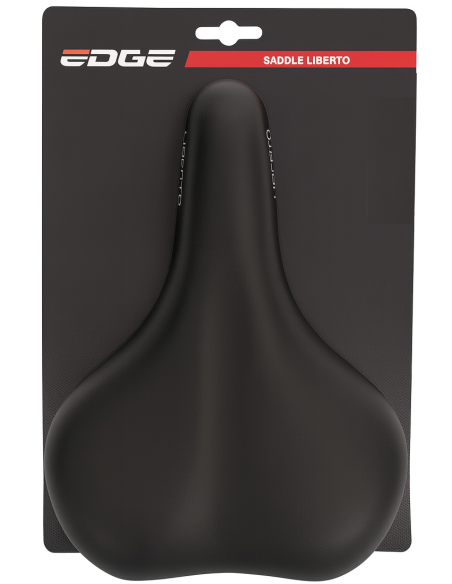 Fietszadel Edge Liberto - zwart (op kaart)