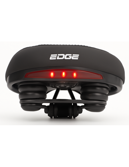 Fietszadel Edge Veneto incl. oppakbeugel en achterlicht - zwart