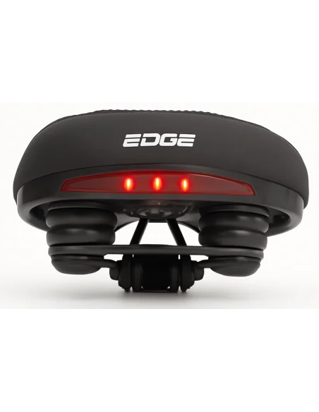 Fietszadel Edge Veneto incl. oppakbeugel en achterlicht - zwart