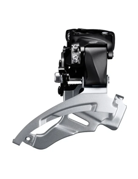 Voorderailleur 3 x 9-speed Shimano Alivio FD-M2000 top swing - dual pull met hoge klem 40T (66-69°) - Zwart/Zilver