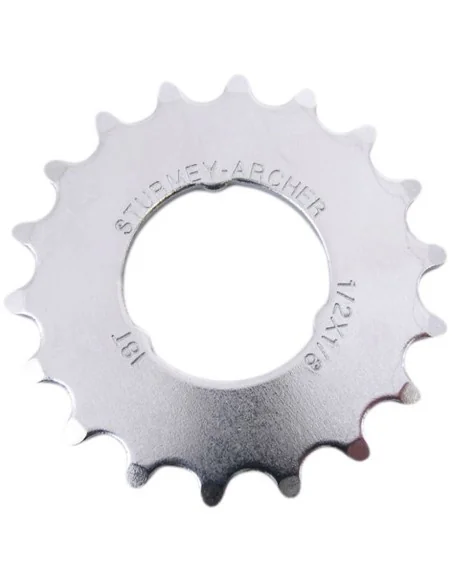 Tandwiel Sturmey Archer 18T - 1/8 Vlak model - Chroom