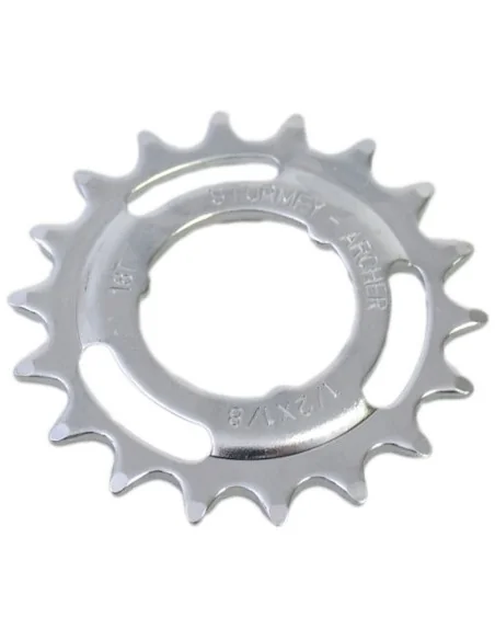 Tandwiel Sturmey Archer 18T - 1/8" doorgezet - chroom