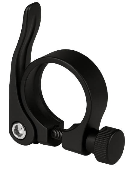 Zadelpenklem ø34,9 mm Edge aluminium met snelspanner - zwart