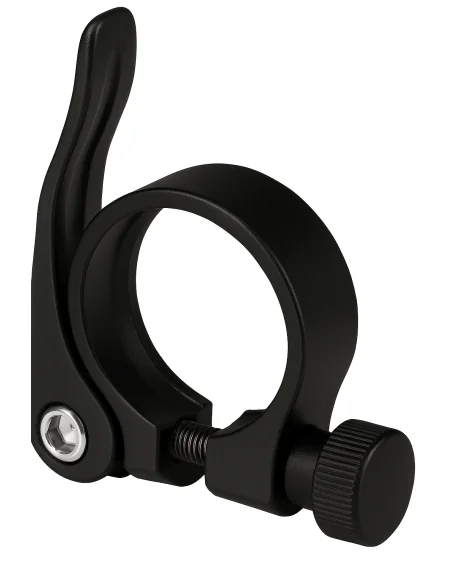 Zadelpenklem ø34,9 mm Edge aluminium met snelspanner - zwart