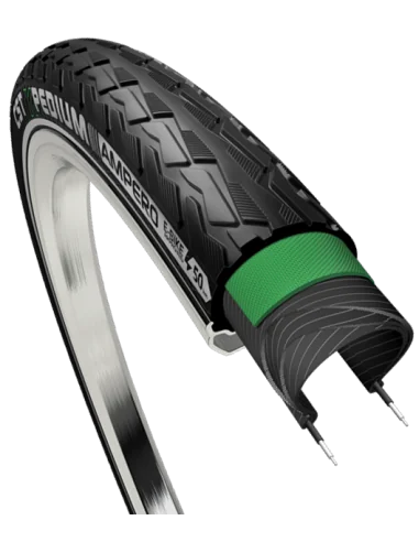 Buitenband CST Xpedium Ampero C1880 28 x 1.40"/ 37-622 voor e-bikes - zwart met reflectie