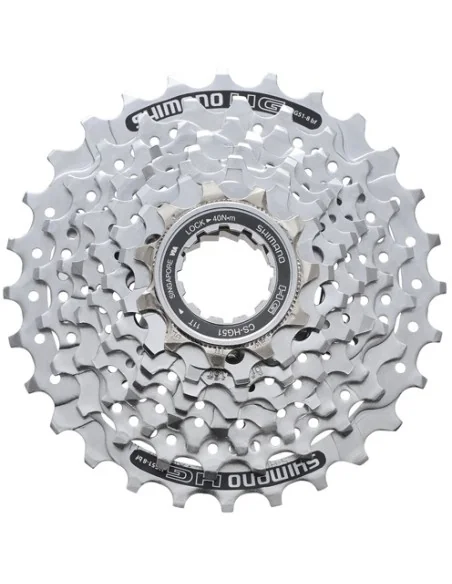 Cassette 8 speed Shimano Alivio GH51 11-32T - zilver
